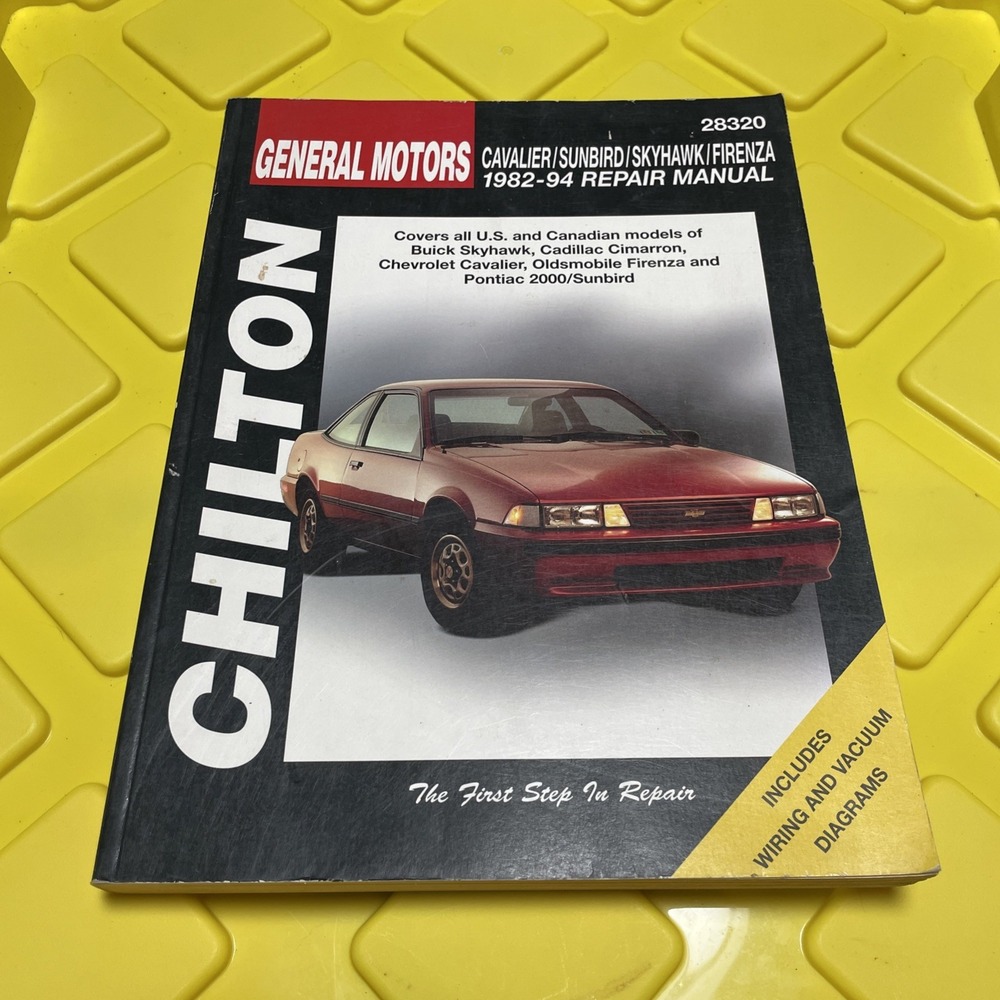 Repair Manual-Base Chilton 28320 1982-94 Cavalier Sunbird Skyhawk Firenza